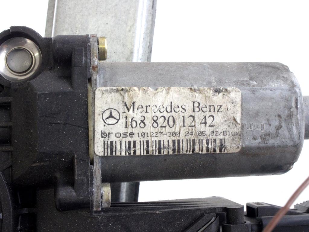 MEHANIZEM DVIGA ZADNJIH STEKEL  OEM N. 8387 SISTEMA ALZACRISTALLO PORTA POSTERIORE ELETTR ORIGINAL REZERVNI DEL MERCEDES CLASSE A W168 5P V168 3P 168.031 168.131 (1997 - 2000) BENZINA LETNIK 2000