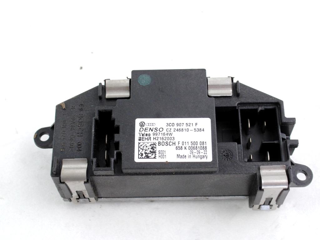 REGULATOR PREZRACEVANJA OEM N. 3C0907521F ORIGINAL REZERVNI DEL VOLKSWAGEN SCIROCCO 137 138 MK3 (10/2008 - 06-2014)BENZINA LETNIK 2009