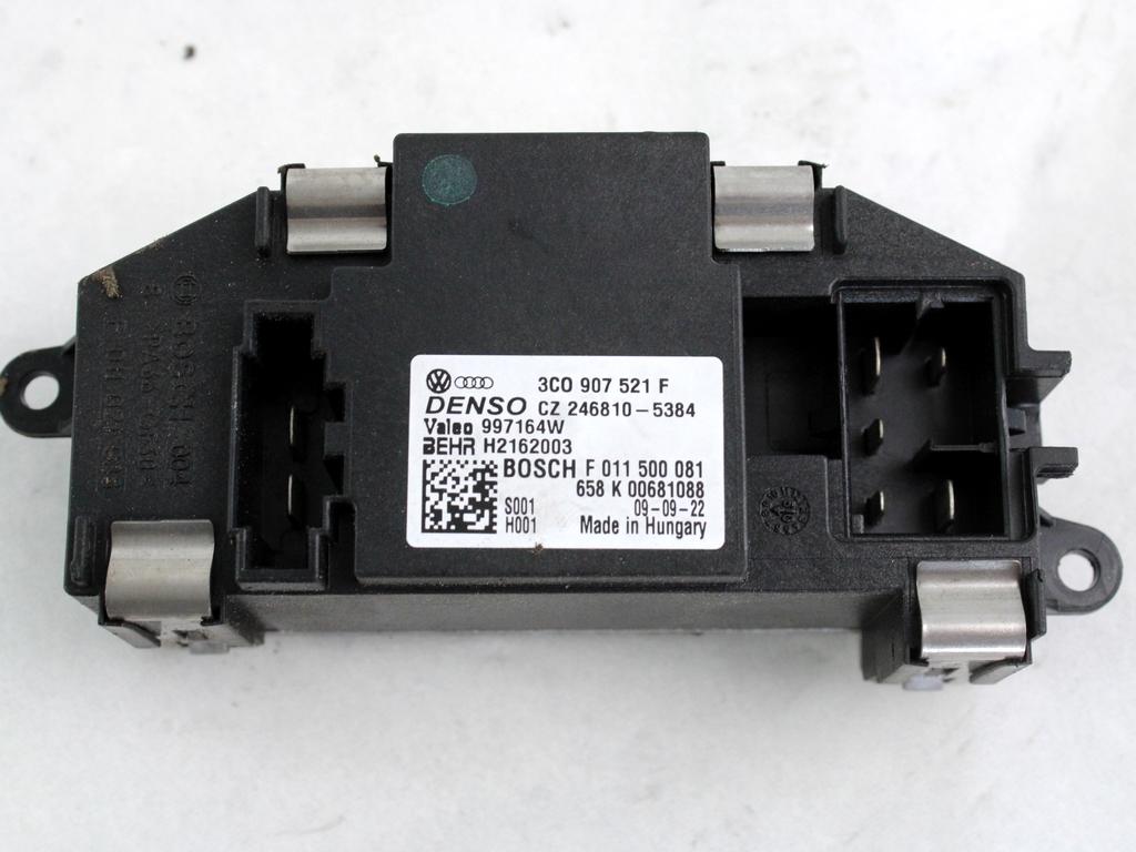 REGULATOR PREZRACEVANJA OEM N. 3C0907521F ORIGINAL REZERVNI DEL VOLKSWAGEN SCIROCCO 137 138 MK3 (10/2008 - 06-2014)BENZINA LETNIK 2009