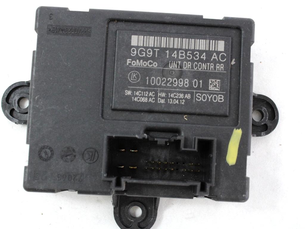 RACUNALNIK VRAT IN STEKEL OEM N. 9G9T-14B534-AC ORIGINAL REZERVNI DEL VOLVO XC60 156 (2008 - 2013)DIESEL LETNIK 2012