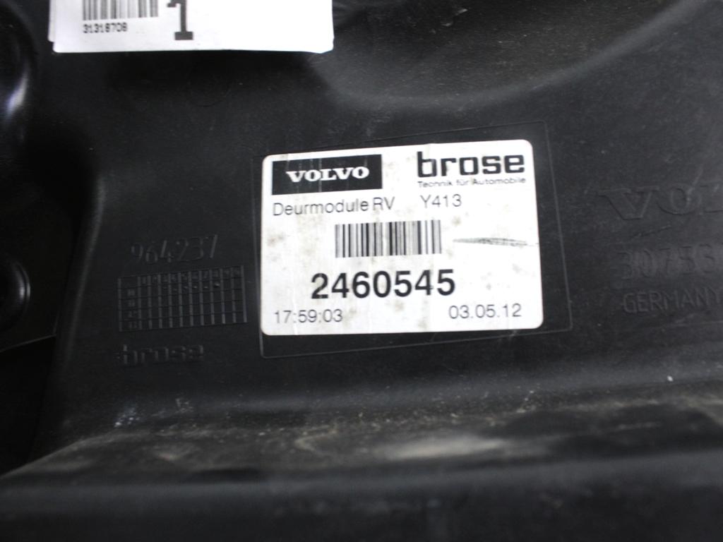 MEHANIZEM DVIGA SPREDNJIH STEKEL  OEM N. 33385 SISTEMA ALZACRISTALLO PORTA ANTERIORE ELETTR ORIGINAL REZERVNI DEL VOLVO XC60 156 (2008 - 2013)DIESEL LETNIK 2012