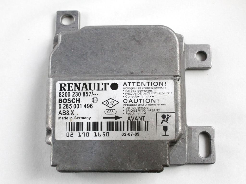 KIT AIRBAG KOMPLET OEM N. 9040 KIT AIRBAG COMPLETO ORIGINAL REZERVNI DEL RENAULT CLIO BB CB MK2 R / CLIO STORIA (05/2001 - 2012) BENZINA LETNIK 2002