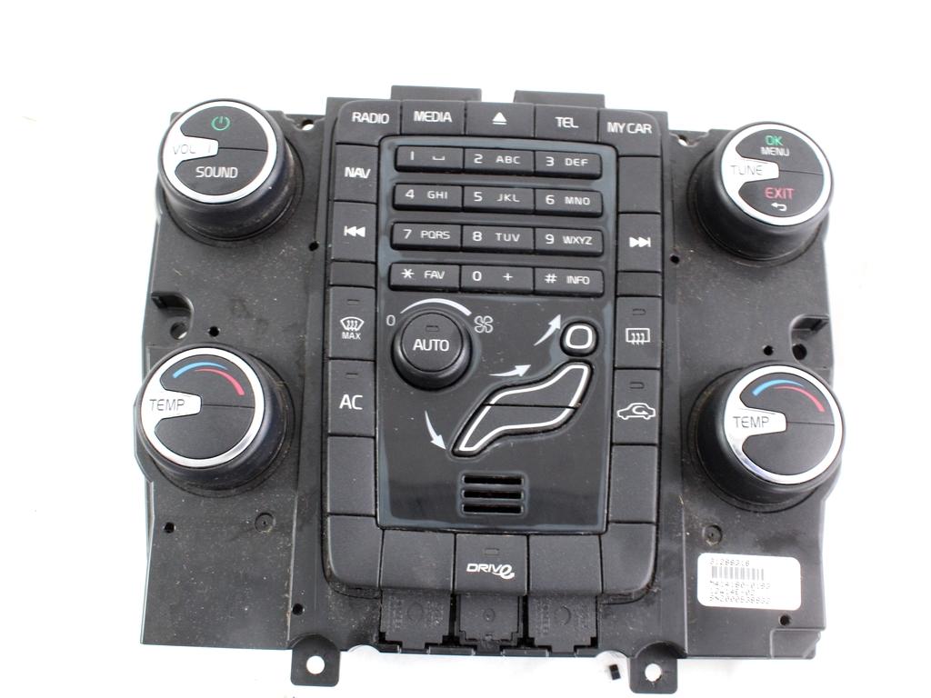 KONTROLNA ENOTA KLIMATSKE NAPRAVE / AVTOMATSKA KLIMATSKA NAPRAVA OEM N. 31288318 ORIGINAL REZERVNI DEL VOLVO XC60 156 (2008 - 2013)DIESEL LETNIK 2012