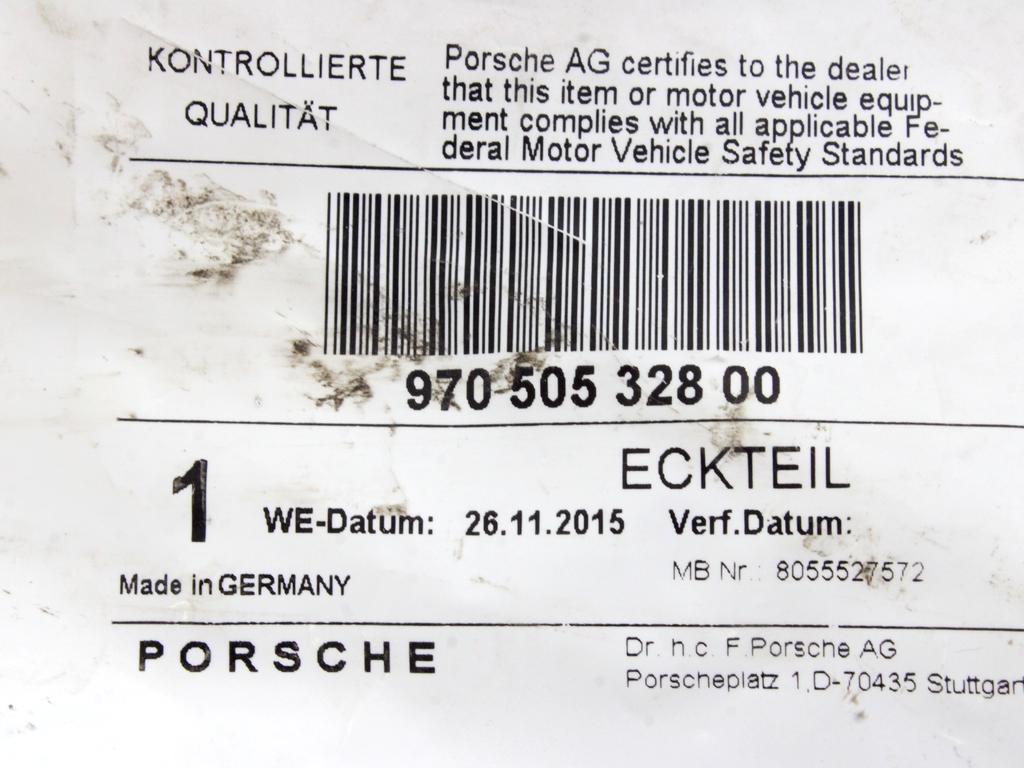 NOSILCI ODBIJACA  OEM N. 97050532800 ORIGINAL REZERVNI DEL PORSCHE PANAMERA 970 MK1 (2009 - 2016) LETNIK 2015