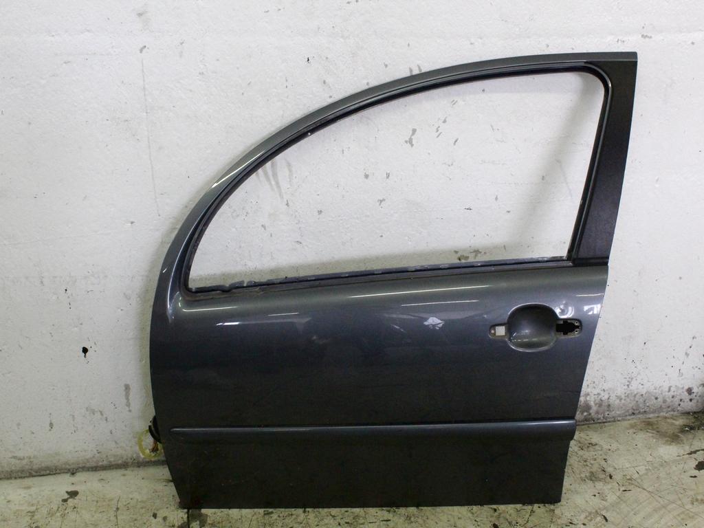 LEVA SPREDNJA VRATA VOZNIK OEM N. 9002Y4 ORIGINAL REZERVNI DEL CITROEN C3 / PLURIEL MK1R (09/2005 - 11/2010) BENZINA LETNIK 2008