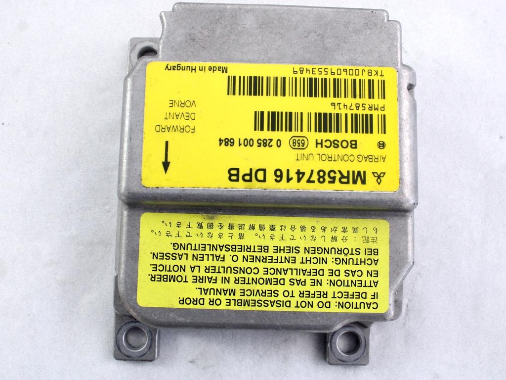 KIT AIRBAG KOMPLET OEM N. 18036 KIT AIRBAG COMPLETO ORIGINAL REZERVNI DEL MITSUBISHI COLT Z30 Z3_A Z2_A MK6 (2004 - 2009) BENZINA LETNIK 2006