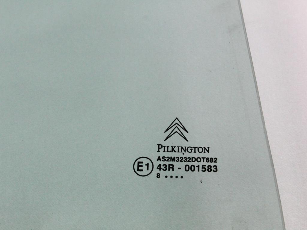 STEKLO ZADNJIH DESNIH VRAT OEM N. 920400000 ORIGINAL REZERVNI DEL CITROEN C3 / PLURIEL MK1R (09/2005 - 11/2010) BENZINA LETNIK 2008