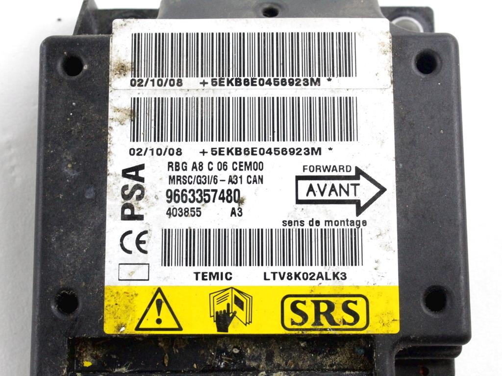 KIT AIRBAG KOMPLET OEM N. 16330 KIT AIRBAG COMPLETO ORIGINAL REZERVNI DEL CITROEN C3 / PLURIEL MK1R (09/2005 - 11/2010) BENZINA LETNIK 2008