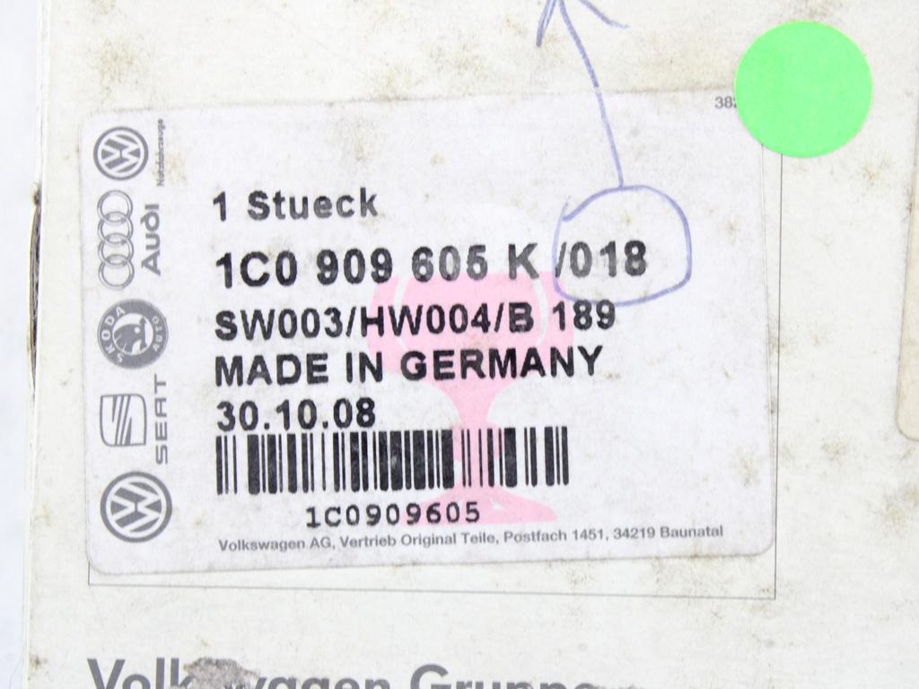 RACUNALNIK AIRBAG OEM N. 1C0909605K ORIGINAL REZERVNI DEL VOLKSWAGEN POLO 9N (10/2001 - 2005) BENZINA LETNIK 2004