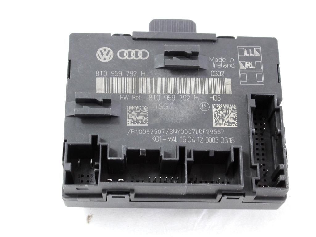 RACUNALNIK VRAT IN STEKEL OEM N. 8T0959792H ORIGINAL REZERVNI DEL AUDI A5 8T R COUPE/5P  (08/2011 - 06/2016) DIESEL LETNIK 2012