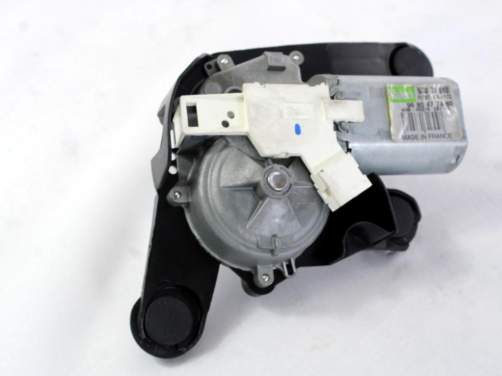 MOTORCEK ZADNJEGA BRISALCA OEM N. 9680477480 ORIGINAL REZERVNI DEL CITROEN C4 MK2 (2010 - 2018) DIESEL LETNIK 2011