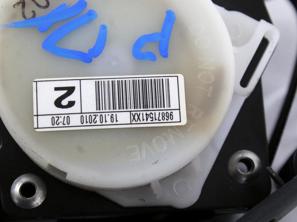 VARNOSTNI PAS OEM N. 96871541XX ORIGINAL REZERVNI DEL CITROEN C4 MK2 (2010 - 2018) DIESEL LETNIK 2011