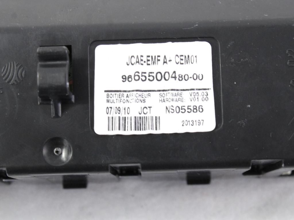 POTOVALNI RACUNALNIK OEM N. 9665500480 ORIGINAL REZERVNI DEL CITROEN C4 MK2 (2010 - 2018) DIESEL LETNIK 2011