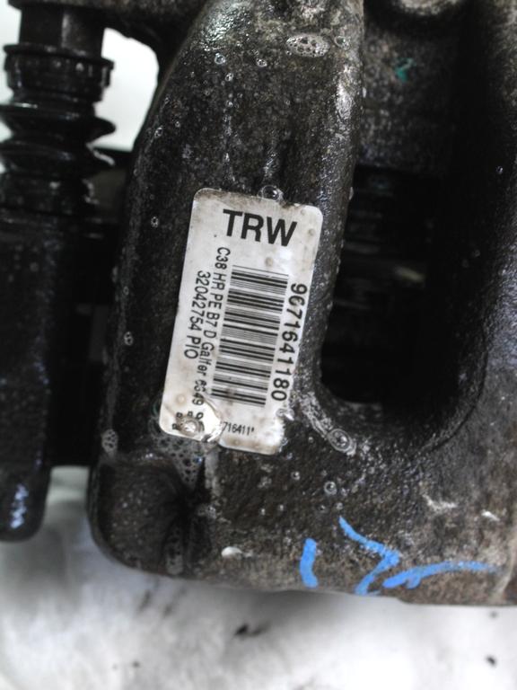 ZADNJE DESNE ZAVORNE CELJUSTI  OEM N. 9671641180 ORIGINAL REZERVNI DEL CITROEN C4 MK2 (2010 - 2018) DIESEL LETNIK 2011