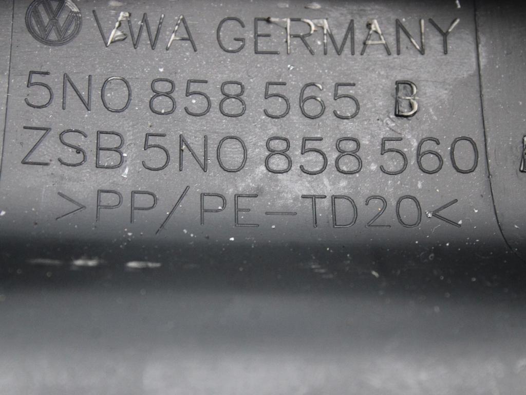 MONTA?NI DELI /  ARMATURNE PLOSCE SPODNJI OEM N. 5N0858560B ORIGINAL REZERVNI DEL VOLKSWAGEN TIGUAN 5N MK1 (2007 - 2011)DIESEL LETNIK 2008