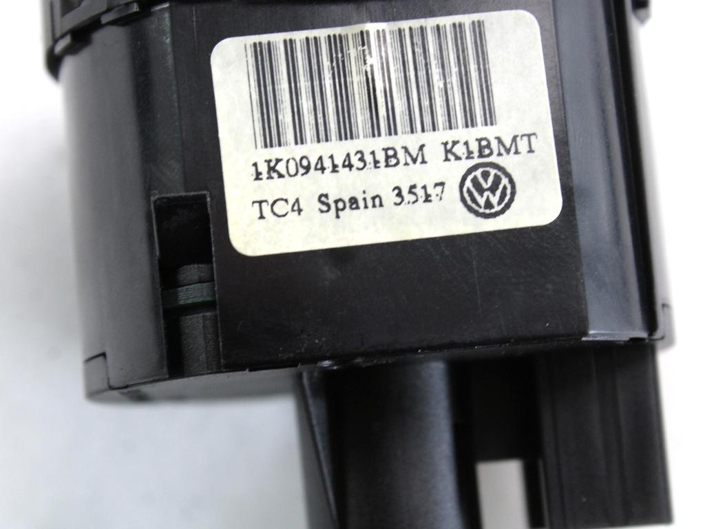 GLAVNO STIKALO LUCI OEM N. 1K0941431BM ORIGINAL REZERVNI DEL VOLKSWAGEN TIGUAN 5N MK1 (2007 - 2011)DIESEL LETNIK 2008