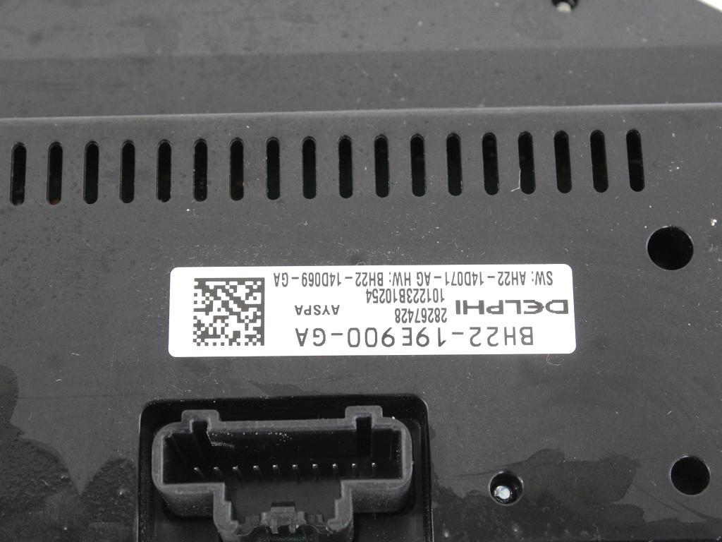 KONTROLNA ENOTA KLIMATSKE NAPRAVE / AVTOMATSKA KLIMATSKA NAPRAVA OEM N. BH22-19E900-GA ORIGINAL REZERVNI DEL LAND ROVER RANGE ROVER SPORT L320 MK1 R (2010 -2013)DIESEL LETNIK 2011