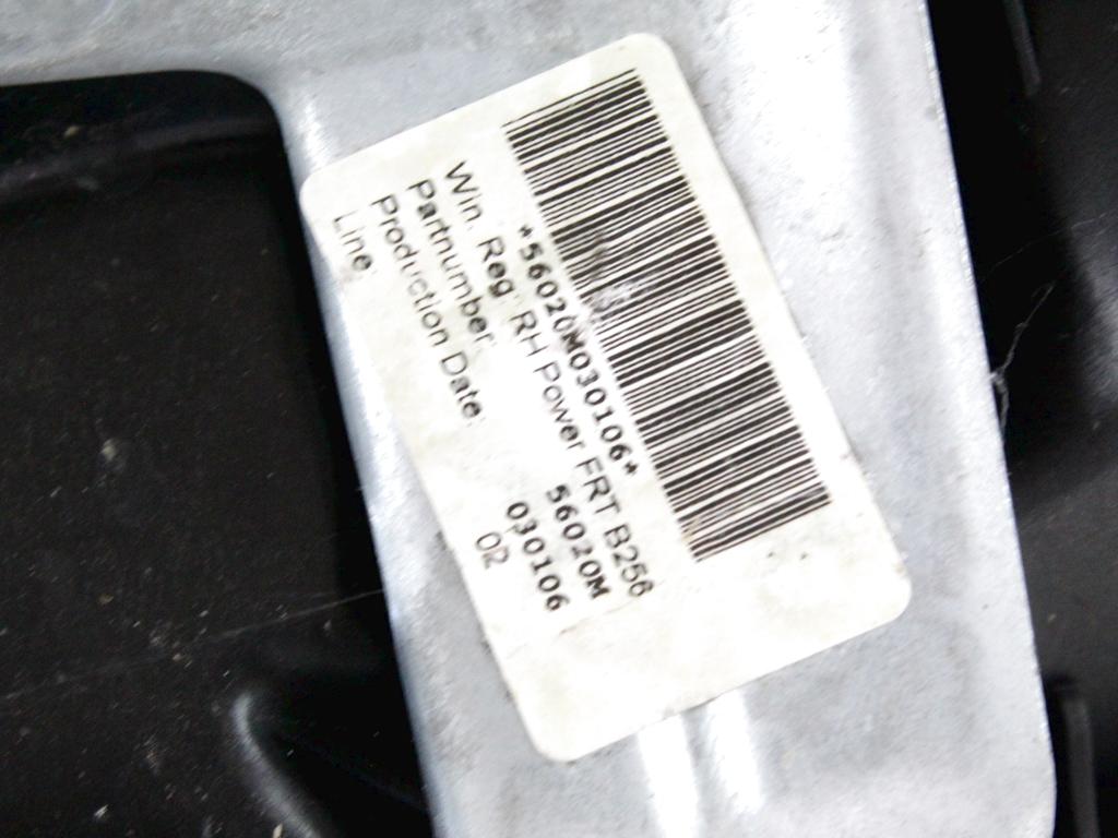 MEHANIZEM DVIGA SPREDNJIH STEKEL  OEM N. 17703 SISTEMA ALZACRISTALLO PORTA ANTERIORE ELETTR ORIGINAL REZERVNI DEL FORD FIESTA JH JD MK5 R (2005 - 2008) BENZINA LETNIK 2006