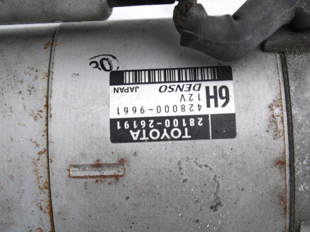 ZAGANJAC MOTORJA  OEM N. 2810026191 ORIGINAL REZERVNI DEL TOYOTA RAV 4  XA40 MK4 (2013 - 2018) DIESEL LETNIK 2015