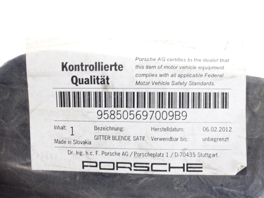 MOUNTING DELI ODBIJAC ZADNJI OEM N. 7P5807697 ORIGINAL REZERVNI DEL PORSCHE CAYENNE 92A MK2 (2010 - 2017) BENZINA LETNIK 2013