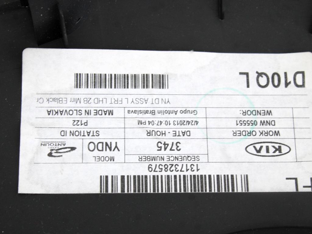 NOTRANJA OBLOGA SPREDNJIH VRAT OEM N. PNASTKIVENGAYNMV5P ORIGINAL REZERVNI DEL KIA VENGA YN (2010 - 2019)BENZINA LETNIK 2013