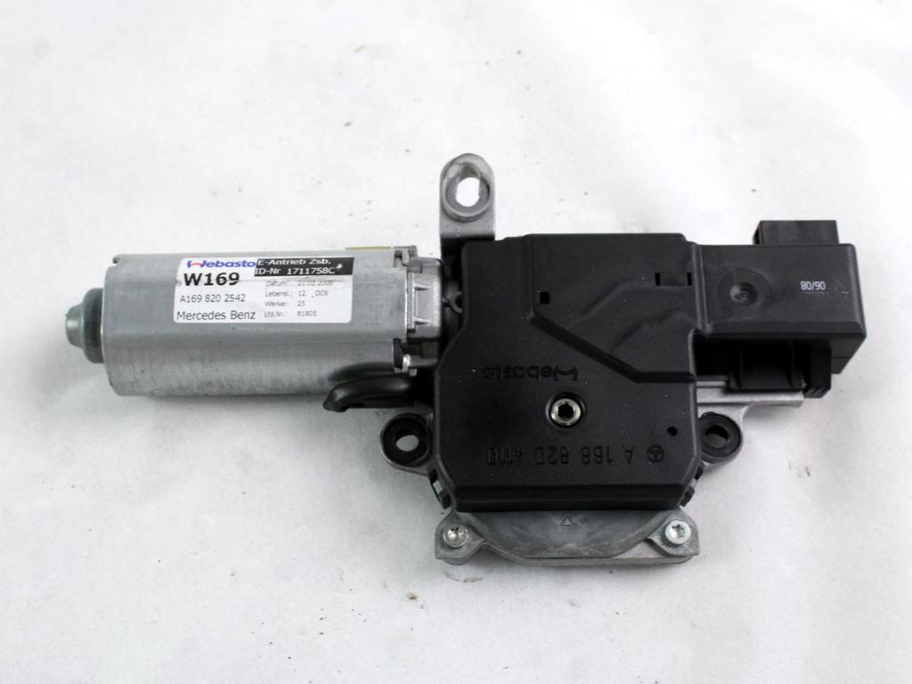 MOTOR POMICNE STREHE / SENCNIKI OEM N. A1698202542 ORIGINAL REZERVNI DEL MERCEDES CLASSE A W169 5P C169 3P (2004 - 04/2008) BENZINA LETNIK 2008