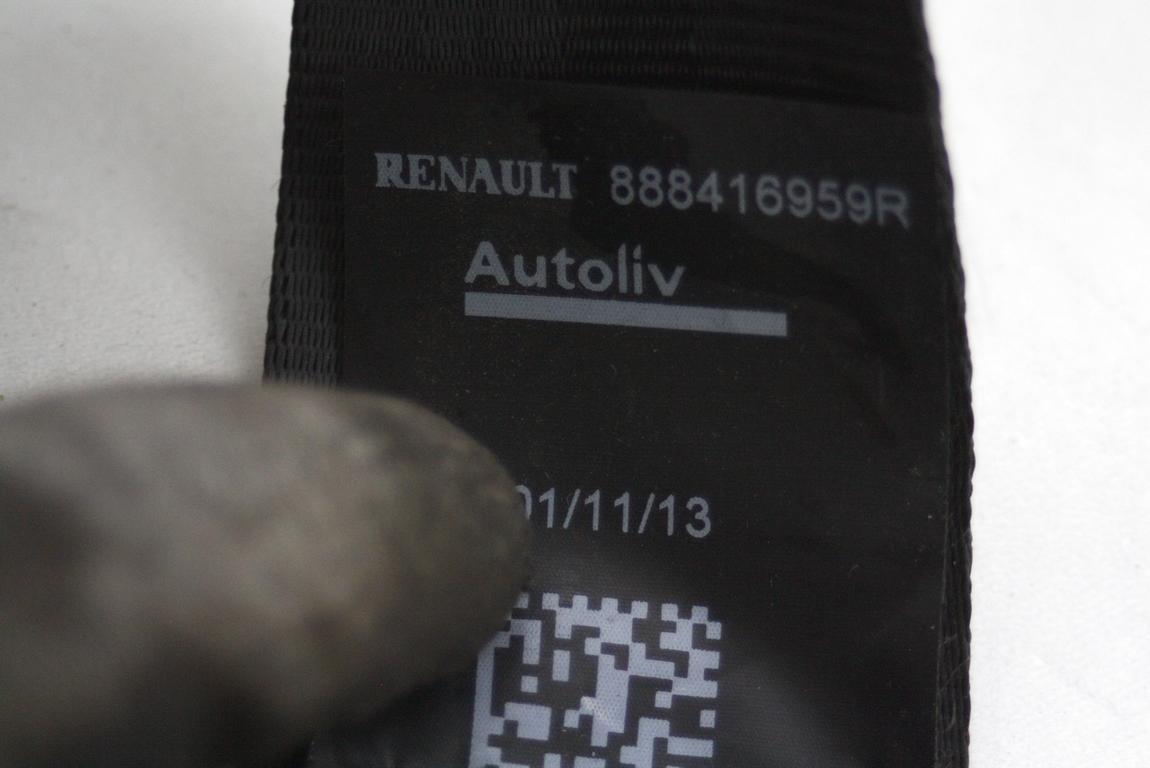 VARNOSTNI PAS OEM N. 888416959R ORIGINAL REZERVNI DEL DACIA SANDERO / SANDERO STEPWAY MK2 (2012 - 2016) DIESEL LETNIK 2014