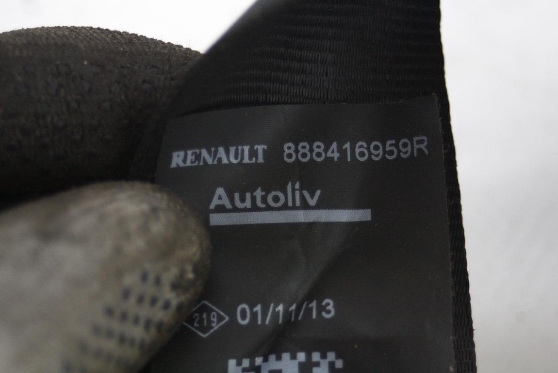 VARNOSTNI PAS OEM N. 888416959R ORIGINAL REZERVNI DEL DACIA SANDERO / SANDERO STEPWAY MK2 (2012 - 2016) DIESEL LETNIK 2014