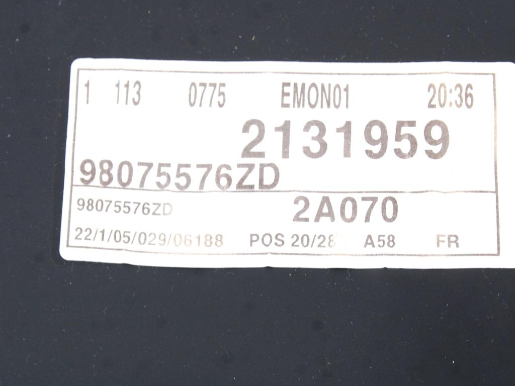 NOTRANJA OBLOGA SPREDNJIH VRAT OEM N. PNADTCTC3PICAMK1RMV5P ORIGINAL REZERVNI DEL CITROEN C3 PICASSO MK1R (2012 - 2017) DIESEL LETNIK 2016