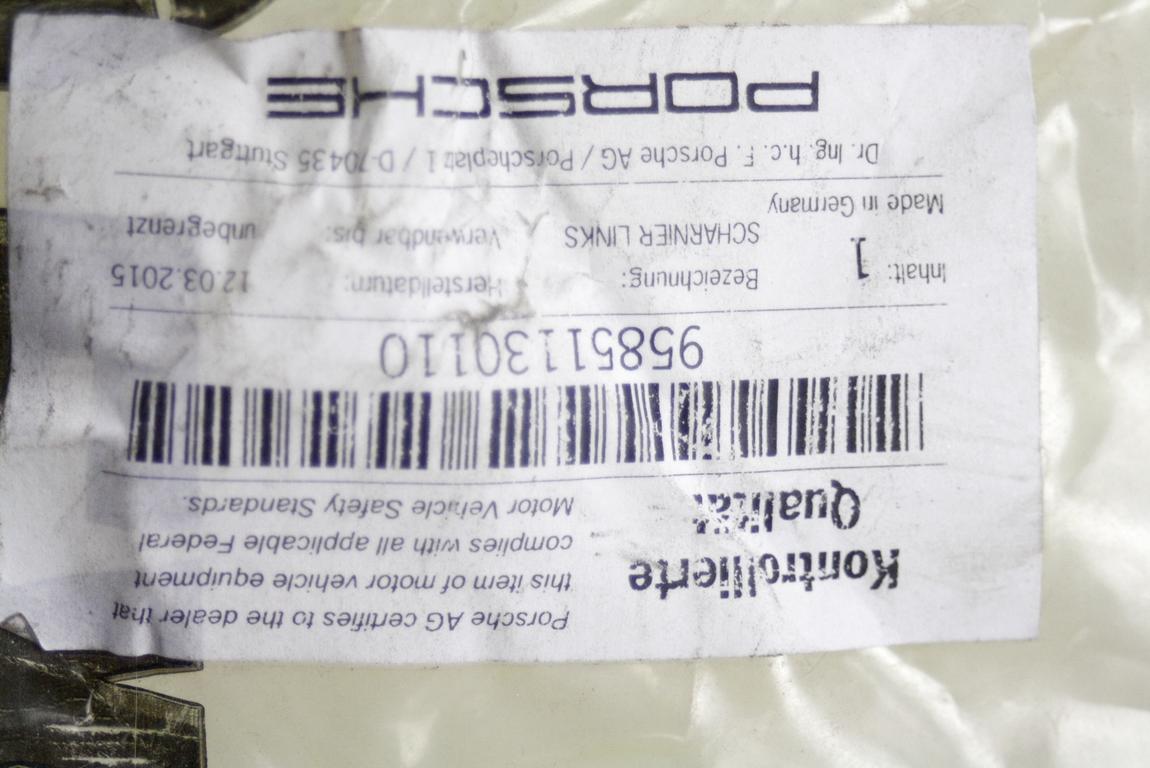 PANTI POKROVA MOTORJA OEM N. 95851130110 ORIGINAL REZERVNI DEL PORSCHE CAYENNE 92A MK2 (2010 - 2017) DIESEL LETNIK 2010