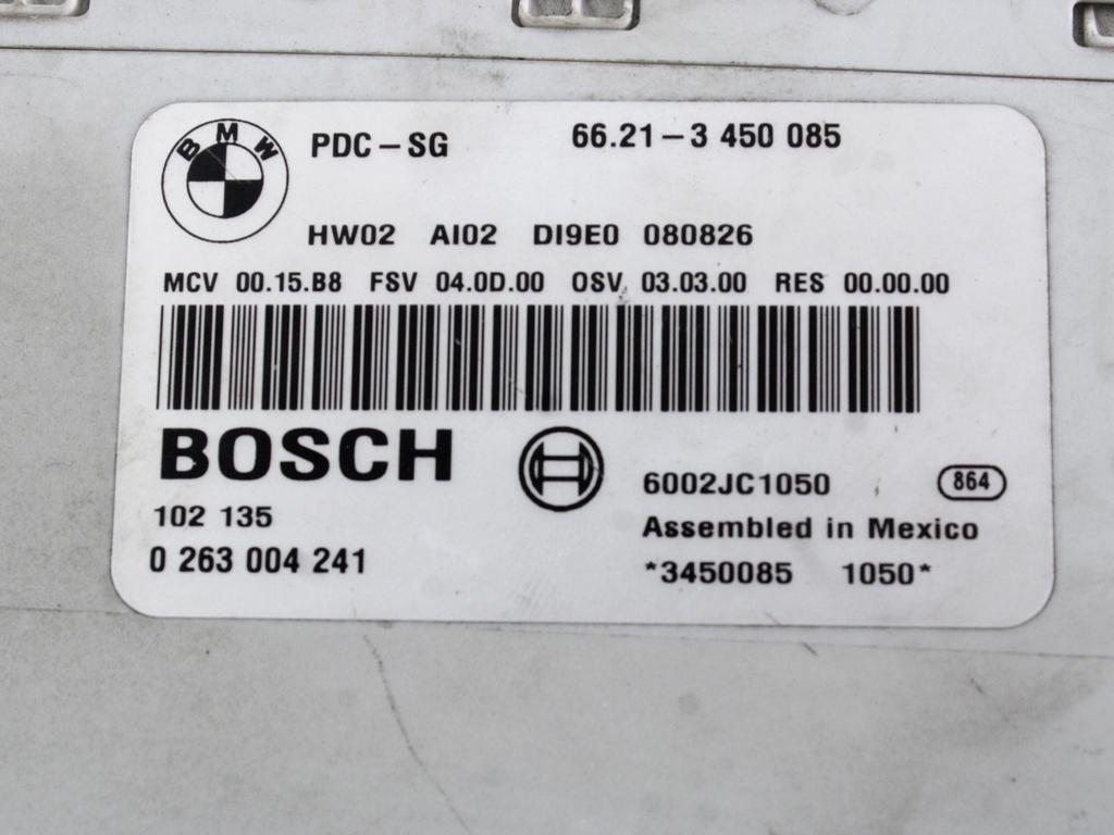 ECU PARKIRNI SENZORJI OEM N. 66213450085 ORIGINAL REZERVNI DEL MINI ONE / COOPER BERLINA CABRIO R56 R57 (2007 - 2013) DIESEL LETNIK 2008