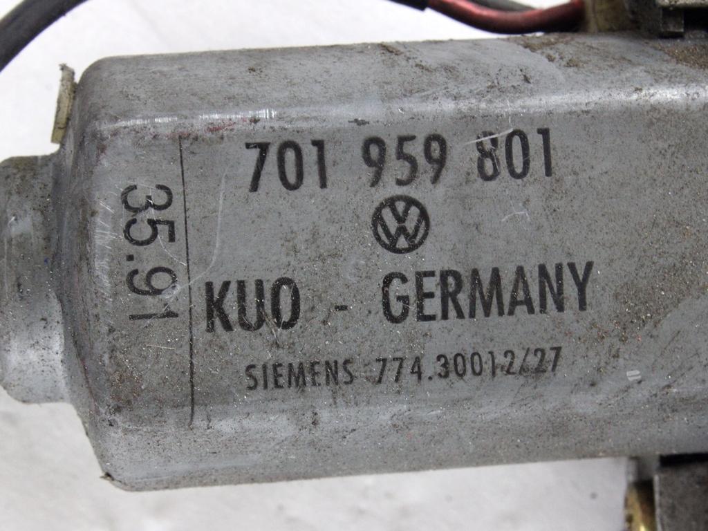 MEHANIZEM DVIGA SPREDNJIH STEKEL  OEM N. 6319 SISTEMA ALZACRISTALLO PORTA ANTERIORE ELETTRI ORIGINAL REZERVNI DEL VOLKSWAGEN TRANSPORTER T4 (1991 - 2003)DIESEL LETNIK 1992