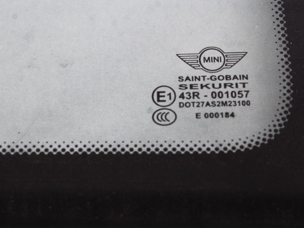 FIKSNO OKNO DESNO OEM N. 51377146500 ORIGINAL REZERVNI DEL MINI ONE / COOPER BERLINA CABRIO R56 R57 (2007 - 2013) DIESEL LETNIK 2008