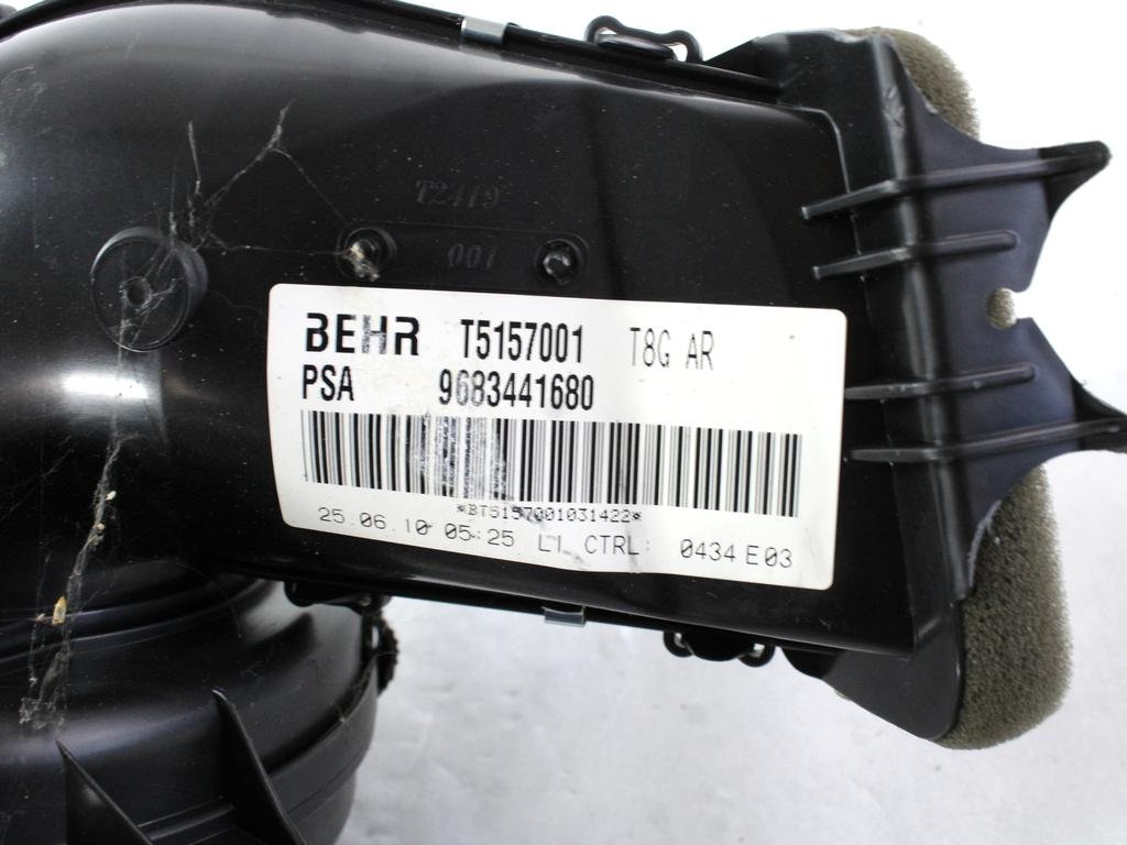 VENTILATOR  KABINE  OEM N. 9683441680 ORIGINAL REZERVNI DEL PEUGEOT 5008 0U 0E MK1 (2009 - 2013) DIESEL LETNIK 2010