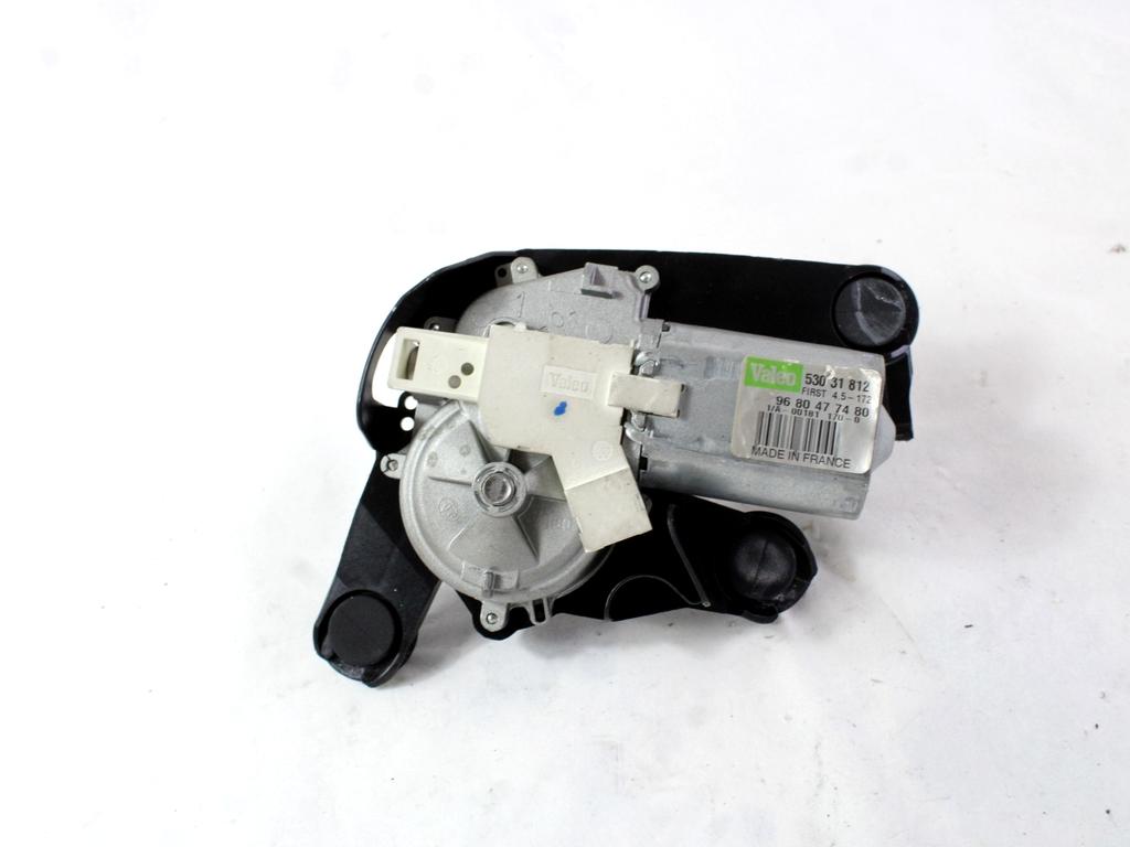 MOTORCEK ZADNJEGA BRISALCA OEM N. 9680477480 ORIGINAL REZERVNI DEL PEUGEOT 5008 0U 0E MK1 (2009 - 2013) DIESEL LETNIK 2010