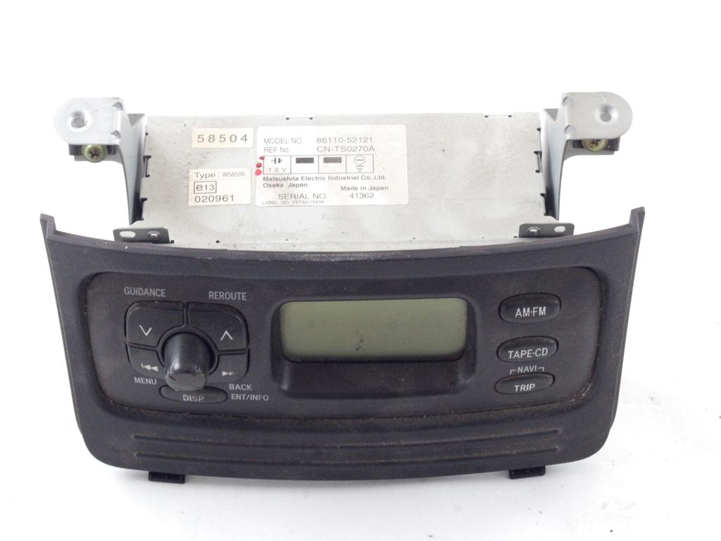 POTOVALNI RACUNALNIK OEM N. 86110-52121 ORIGINAL REZERVNI DEL TOYOTA YARIS VERSO XP20 (1999 - 2005)DIESEL LETNIK 2004