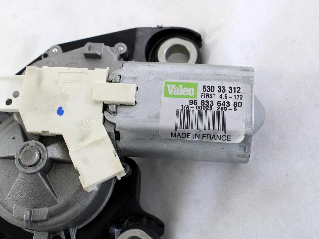 MOTORCEK ZADNJEGA BRISALCA OEM N. 9683364380 ORIGINAL REZERVNI DEL CITROEN BERLINGO MK2 (2008 -2018) DIESEL LETNIK 2016