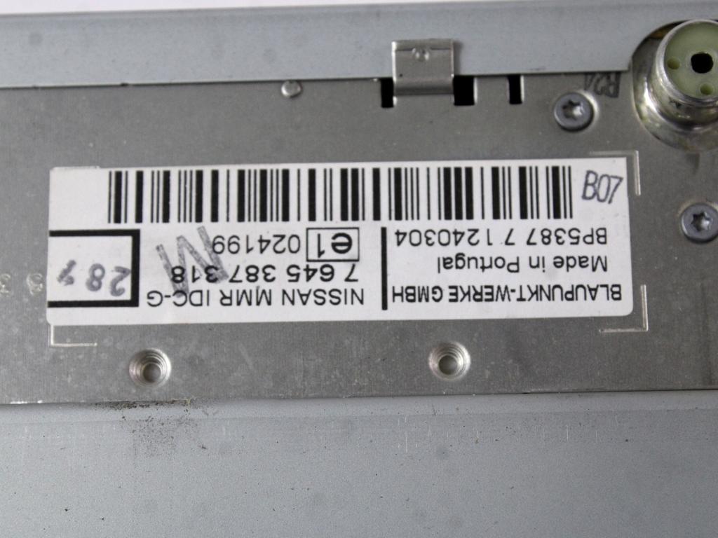 RADIO CD / OJACEVALNIK / IMETNIK HIFI OEM N. 28184BC41A ORIGINAL REZERVNI DEL NISSAN NOTE E11 MK1 (2005 - 2013)BENZINA LETNIK 2007