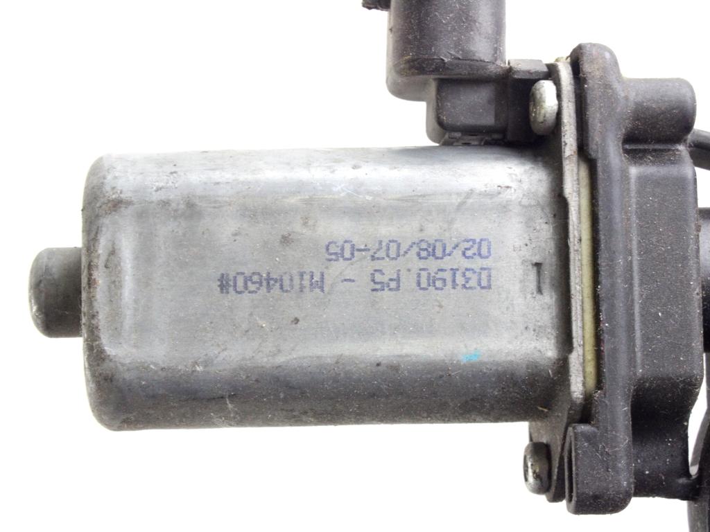 MEHANIZEM DVIGA SPREDNJIH STEKEL  OEM N. 23175 SISTEMA ALZACRISTALLO PORTA ANTERIORE ELETTR ORIGINAL REZERVNI DEL FIAT 500 CINQUECENTO 312 MK3 (2007 - 2015) BENZINA LETNIK 2008