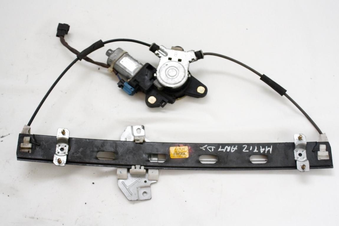 MEHANIZEM DVIGA SPREDNJIH STEKEL  OEM N. 430 SISTEMA ALZACRISTALLO PORTA ANTERIORE ELETTRIC ORIGINAL REZERVNI DEL CHEVROLET MATIZ M200 (2005 - 2010) BENZINA/GPL LETNIK 2008