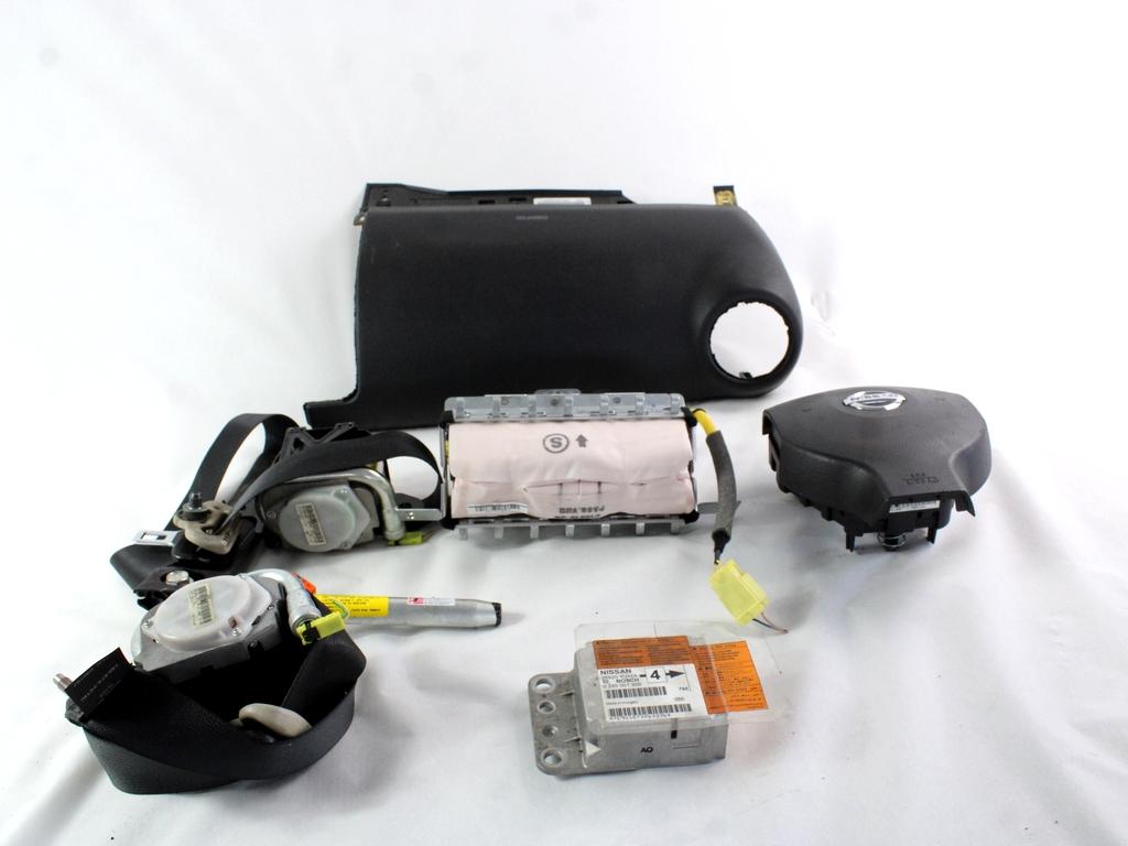 KIT AIRBAG KOMPLET OEM N. 19174 KIT AIRBAG COMPLETO ORIGINAL REZERVNI DEL NISSAN NOTE E11 MK1 (2005 - 2013)BENZINA LETNIK 2007