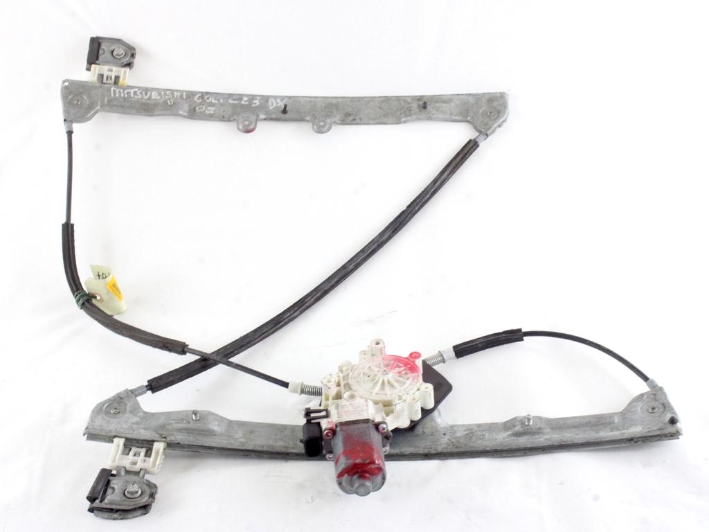 MEHANIZEM DVIGA SPREDNJIH STEKEL  OEM N. 18036 SISTEMA ALZACRISTALLO PORTA ANTERIORE ELETTR ORIGINAL REZERVNI DEL MITSUBISHI COLT Z30 Z3_A Z2_A MK6 (2004 - 2009) BENZINA LETNIK 2006