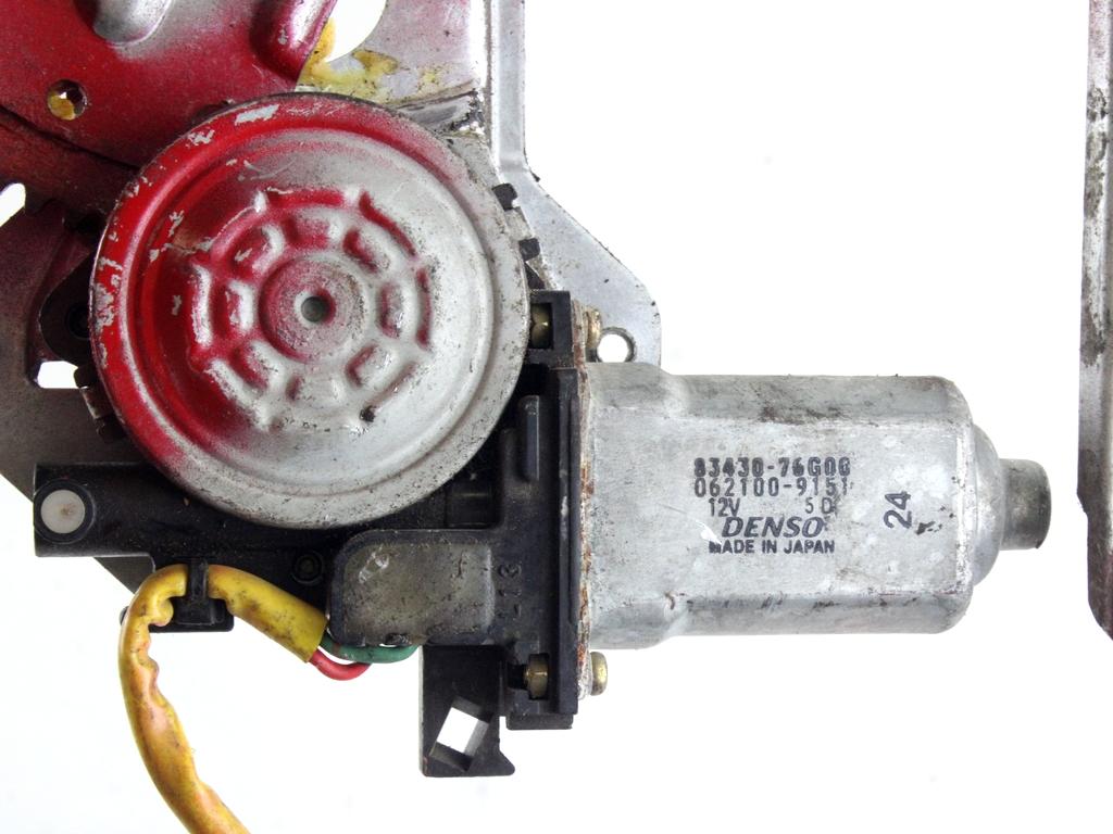 MEHANIZEM DVIGA SPREDNJIH STEKEL  OEM N. 17701 SISTEMA ALZACRISTALLO PORTA ANTERIORE ELETTR ORIGINAL REZERVNI DEL SUZUKI IGNIS MK MK2 (2003 - 2008) DIESEL LETNIK 2005