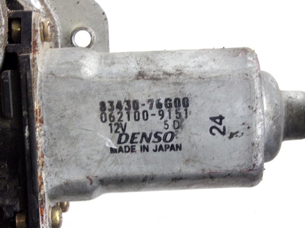 MEHANIZEM DVIGA SPREDNJIH STEKEL  OEM N. 17701 SISTEMA ALZACRISTALLO PORTA ANTERIORE ELETTR ORIGINAL REZERVNI DEL SUZUKI IGNIS MK MK2 (2003 - 2008) DIESEL LETNIK 2005