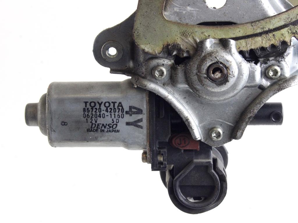 MEHANIZEM DVIGA SPREDNJIH STEKEL  OEM N. 14907 SISTEMA ALZACRISTALLO PORTA ANTERIORE ELETTR ORIGINAL REZERVNI DEL TOYOTA RAV 4 A2 MK2 (2000 - 2006) BENZINA LETNIK 2002