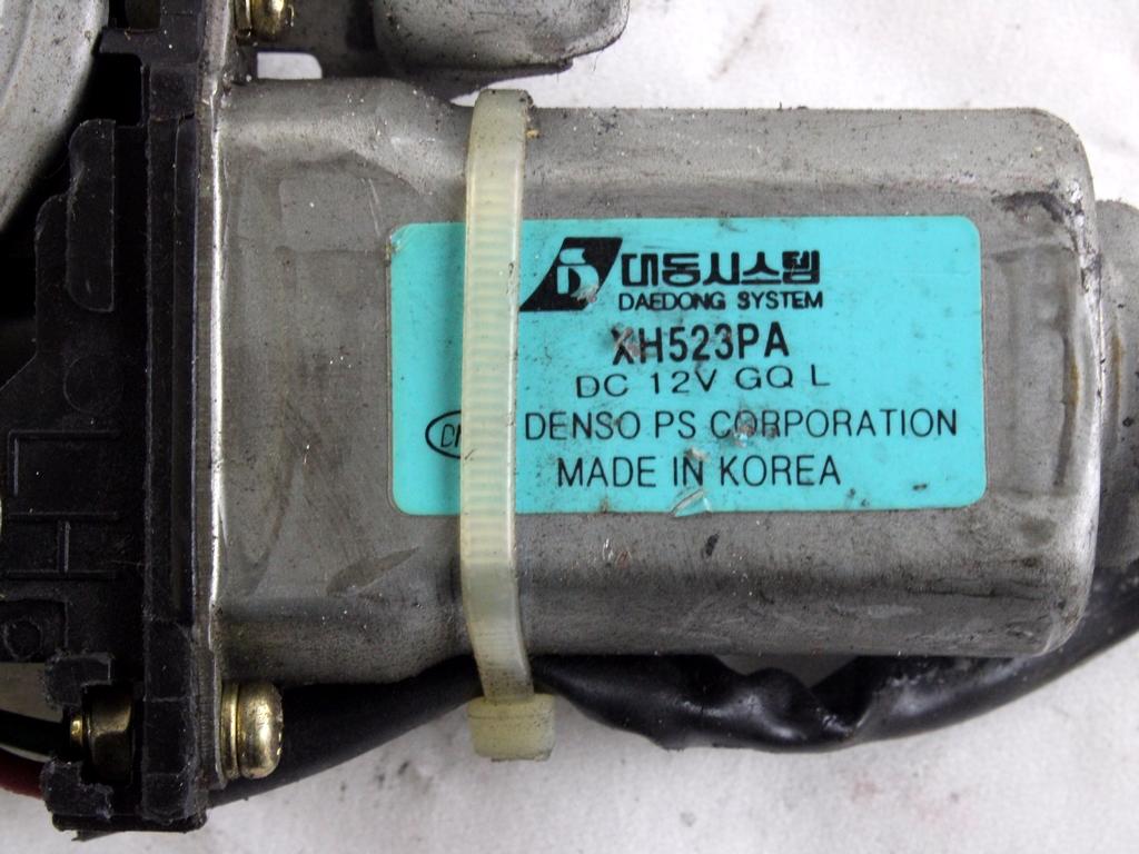 MEHANIZEM DVIGA SPREDNJIH STEKEL  OEM N. 16357 SISTEMA ALZACRISTALLO PORTA ANTERIORE ELETTR ORIGINAL REZERVNI DEL KIA CARNIVAL GQ MK1 (1998 - 2006)DIESEL LETNIK 2003