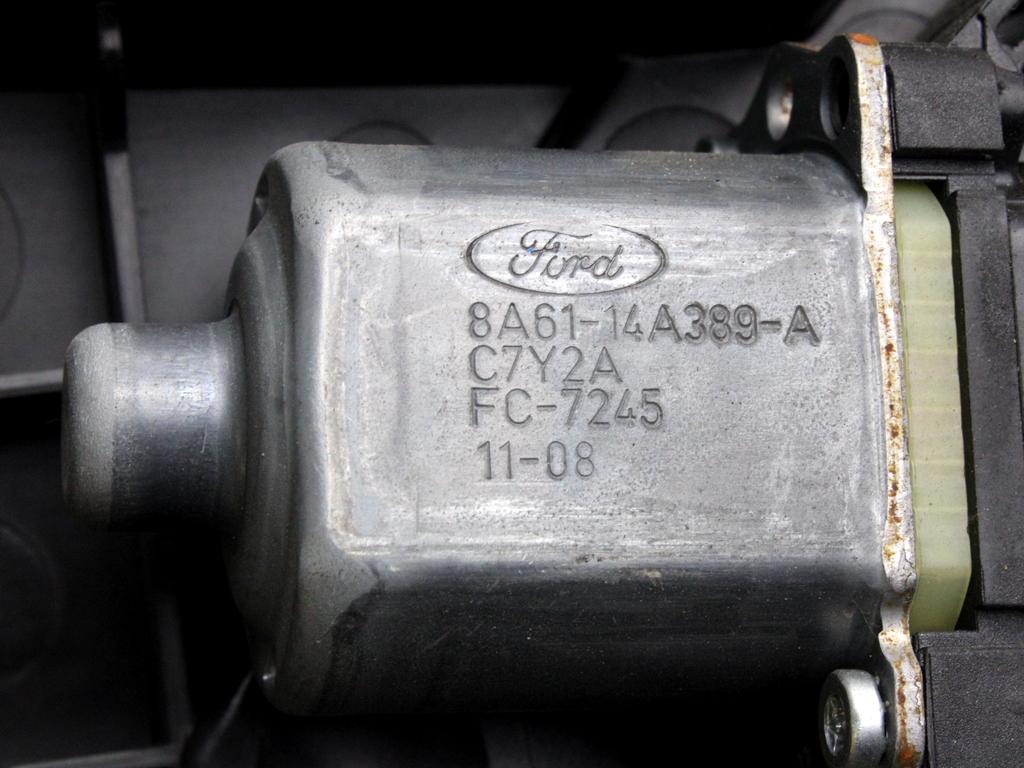 MEHANIZEM DVIGA ZADNJIH STEKEL  OEM N. 28236 SISTEMA ALZACRISTALLO PORTA POSTERIORE ELETT ORIGINAL REZERVNI DEL FORD FIESTA CB1 CNN MK6 (09/2008 - 11/2012) BENZINA LETNIK 2011