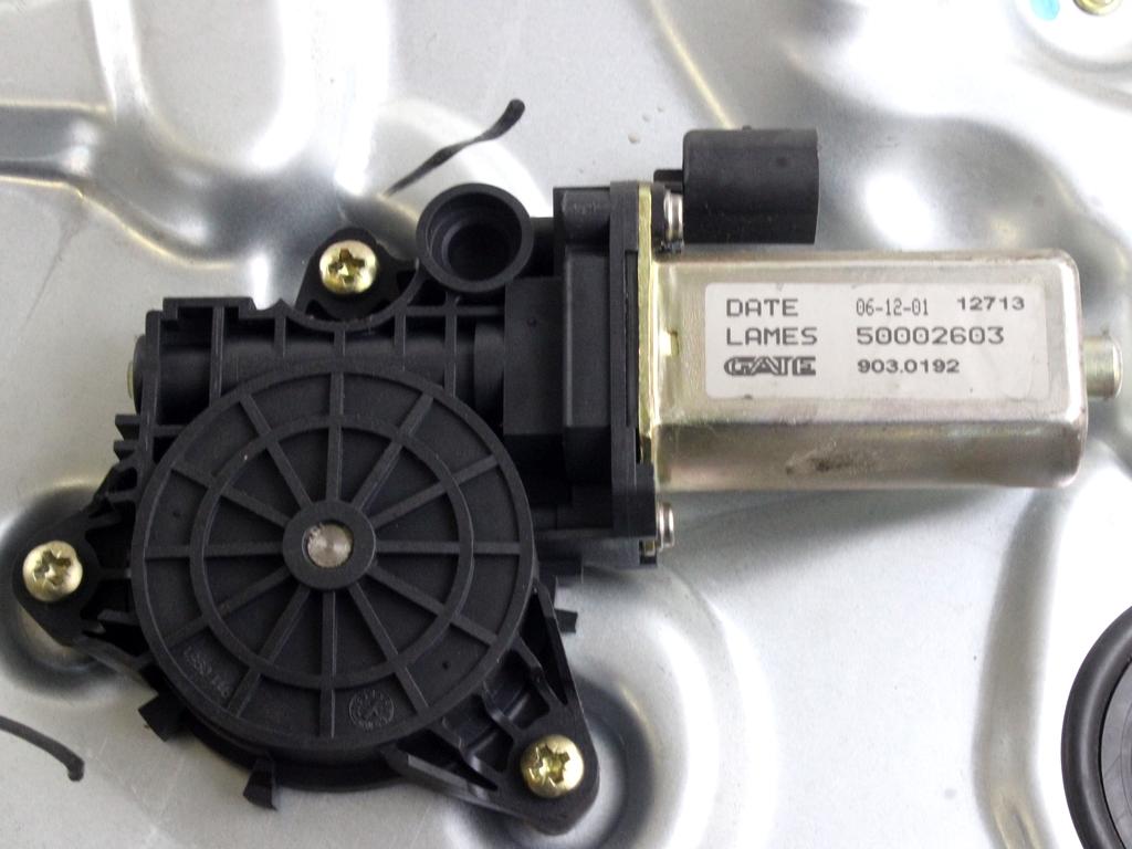 MEHANIZEM DVIGA SPREDNJIH STEKEL  OEM N. 16054 SISTEMA ALZACRISTALLO PORTA ANTERIORE ELETTR ORIGINAL REZERVNI DEL FIAT STILO 192 R BER/SW (2003 - 2008) BENZINA LETNIK 2001