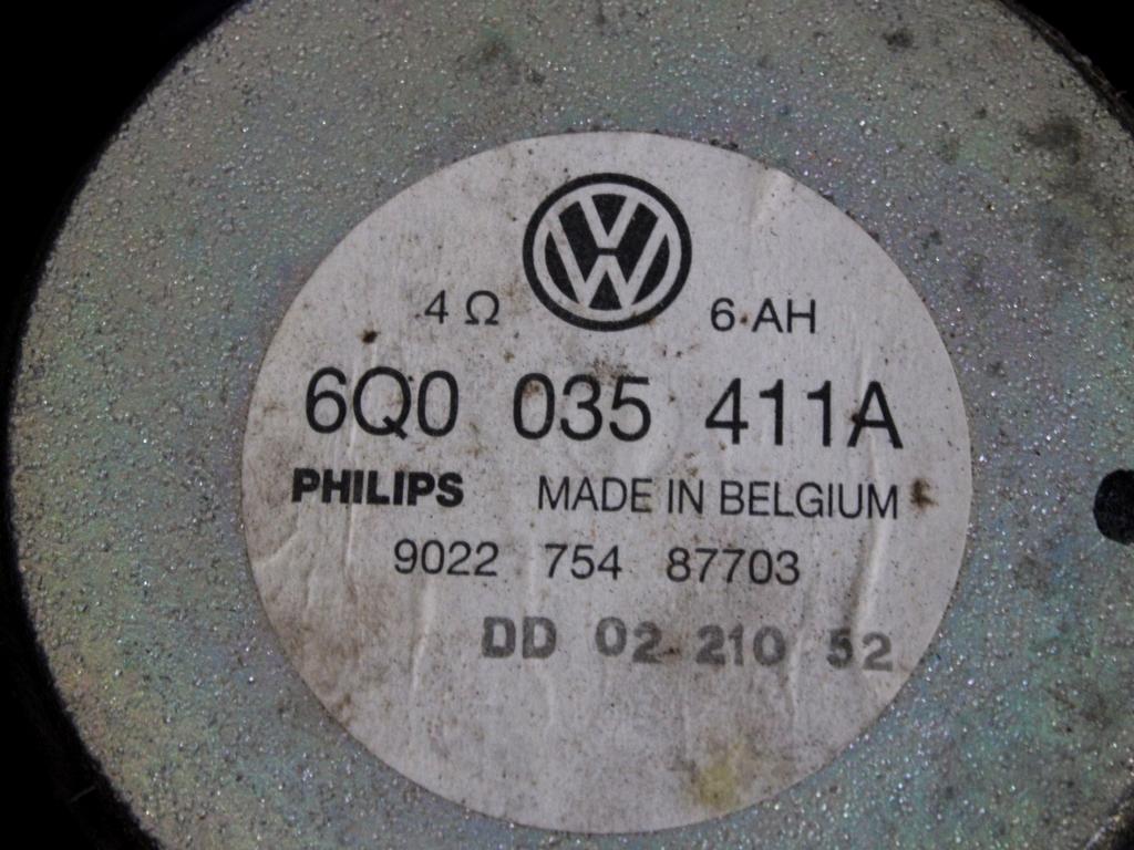 MEHANIZEM VETROBRANSKEGA STEKLA PREDNJIH VRAT OEM N. 6Q4837401H ORIGINAL REZERVNI DEL VOLKSWAGEN POLO 9N (10/2001 - 2005) BENZINA LETNIK 2002