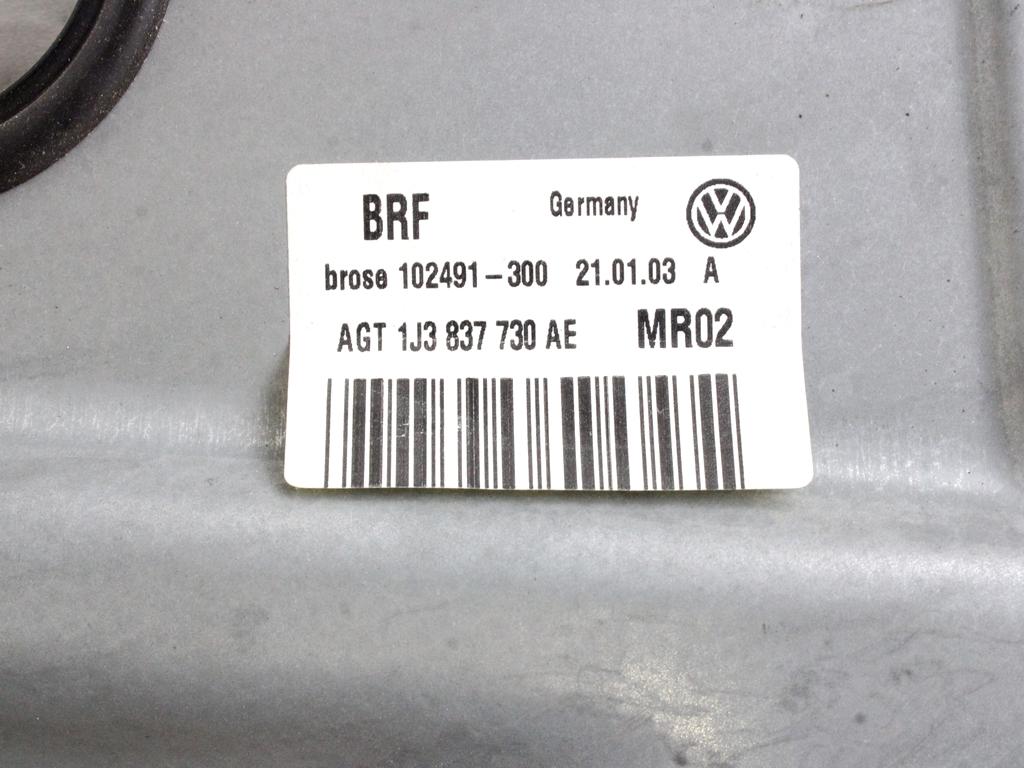 MEHANIZEM DVIGA SPREDNJIH STEKEL  OEM N. 8799 SISTEMA ALZACRISTALLO PORTA ANTERIORE ELETTRI ORIGINAL REZERVNI DEL VOLKSWAGEN GOLF IV 1J1 1E7 1J5 MK4 BER/SW (1998 - 2004) BENZINA LETNIK 1999